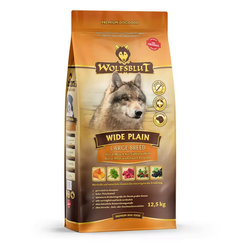 Wide Plain Large Breed - Pferd mit Süßkartoffel 12,5 kg